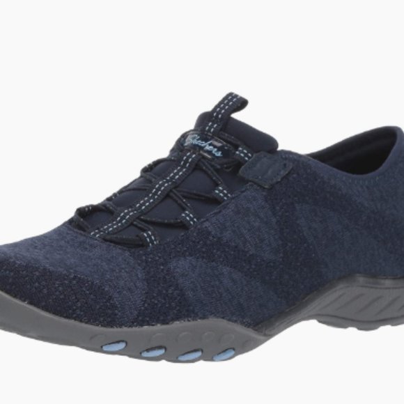 Skechers Women's Breathe-Easy-Opportuknity  Navy Sneaker Size 9 and 10 - Picture 4 of 6